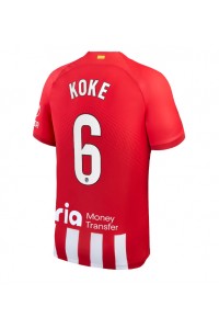 Fotbalové Dres Atletico Madrid Koke #6 Domácí Oblečení 2023-24 Krátký Rukáv